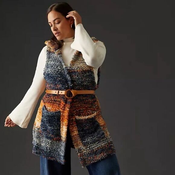 Anthropologie Jackets & Blazers - Pilcro Anthropologie Spacedye Sweater Vest